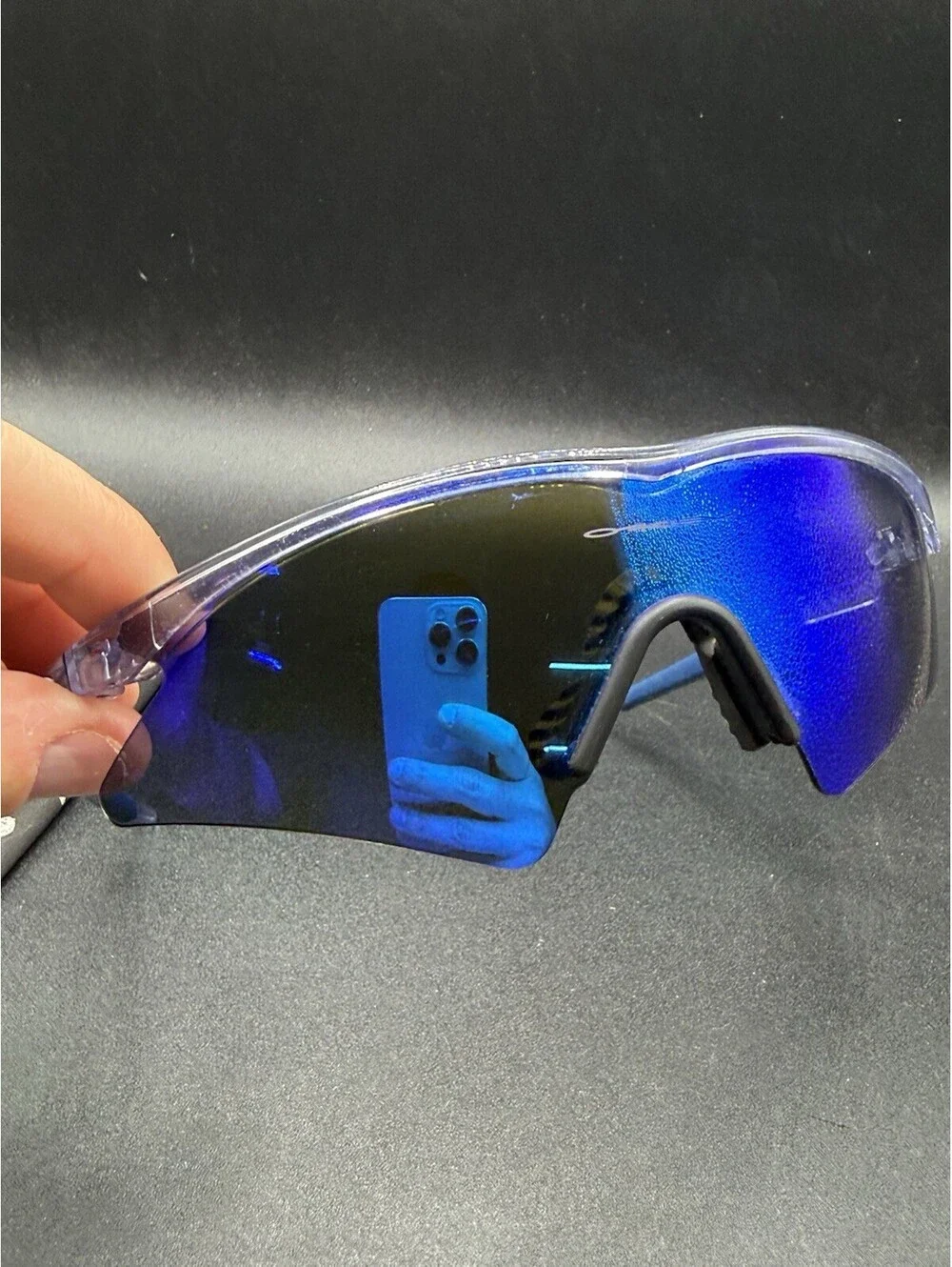 Oakley M Frame Gen 2 Crystal Clear/Sweep Blue Iridium Lenses